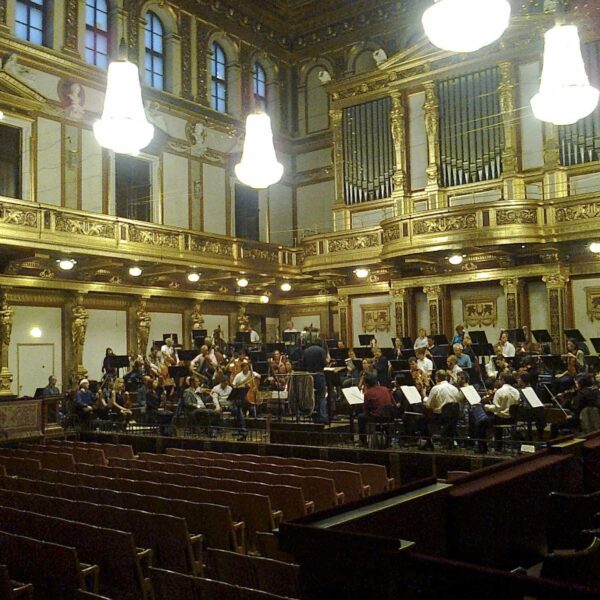Rehearsing in the Musikverein, Vienna